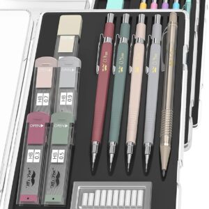 Mr. Pen- Mechanical Pencil Set with Leads and Eraser Refills, 5 Sizes – 0.3, 0.5, 0.7, 0.9 and 2 Millimeters, for Drafting, Drawing and Sketching