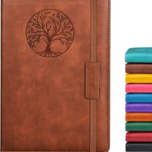 Biuwory Lined Journal Notebook for Women Men,256 Pages A5 Hardcover Leather Journals for Writing,Travel,Business,Work & School,College Ruled Notebooks…